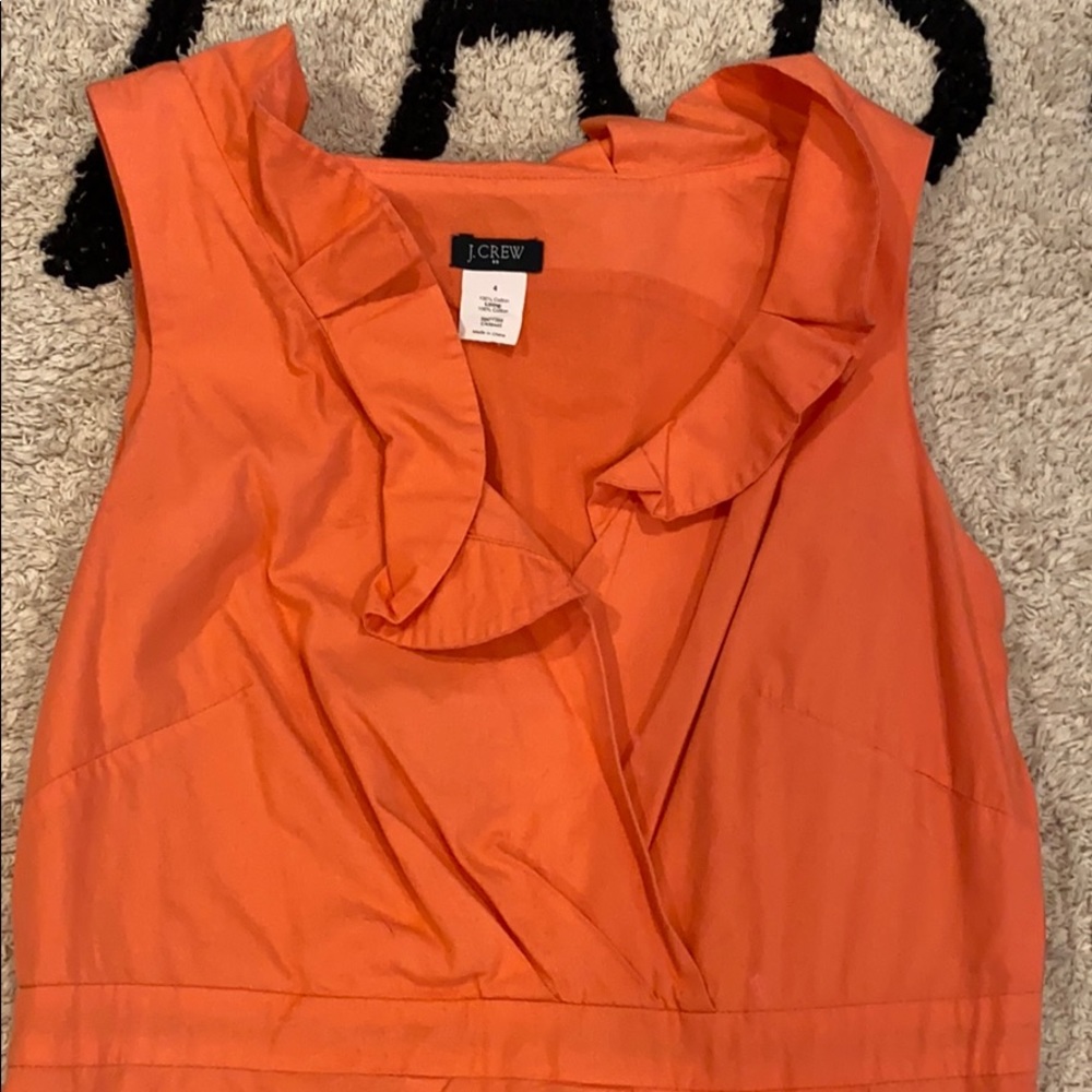 JCrew Factory Ruffle Neck Dress - Picture 2 of 4